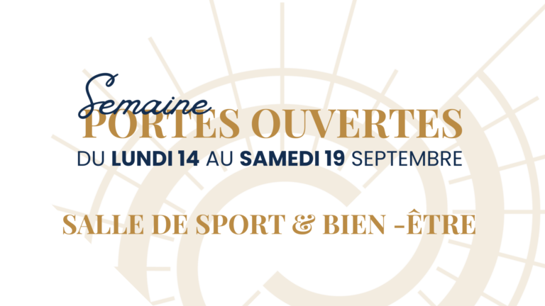 Le Cap Fitness & Bien-être organise ses Portes Ouvertes du 14 au 19 septembre